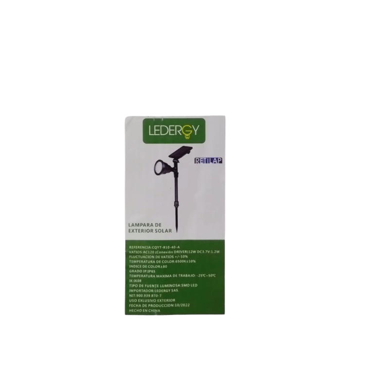 SENDERO SOLAR COYT-810-40A PANEL POLICRISTALINO CON BATERIA LI-ON IP65 2600MAH